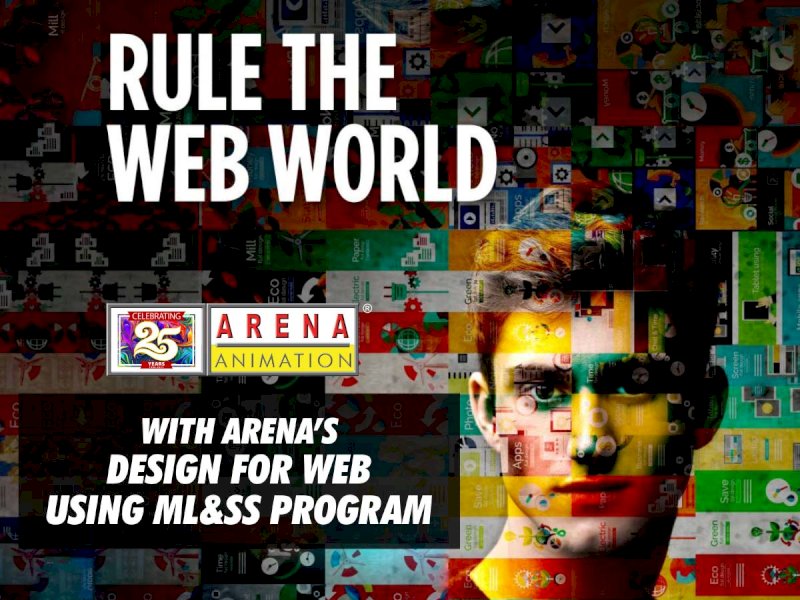 Designing for web using markup language and style sheet