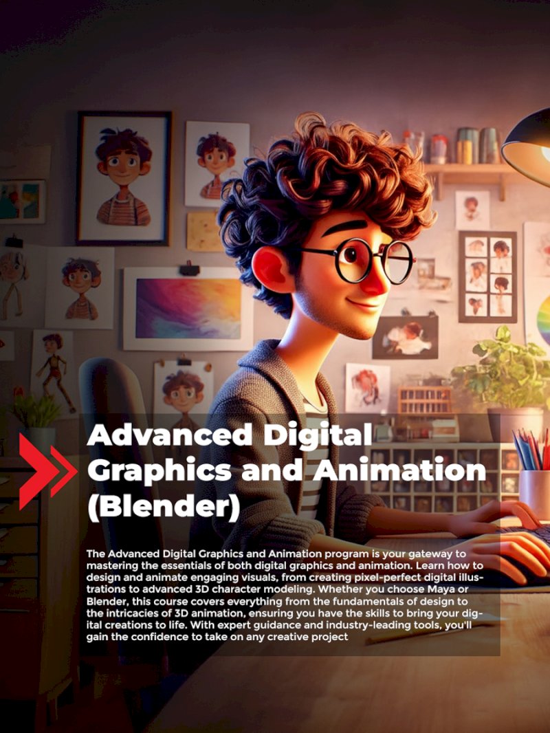Advanced digital graphics and animation with blender