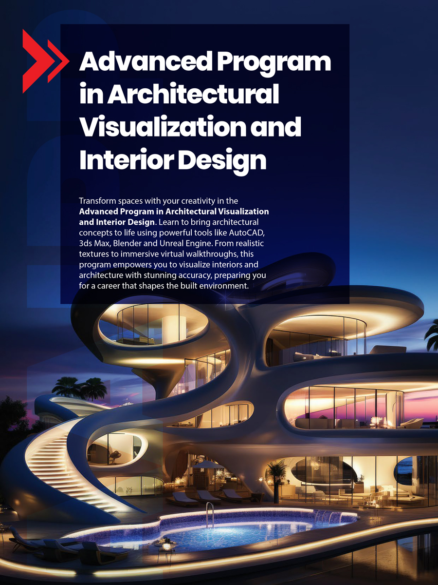 Advanced program in arch viz and interior design