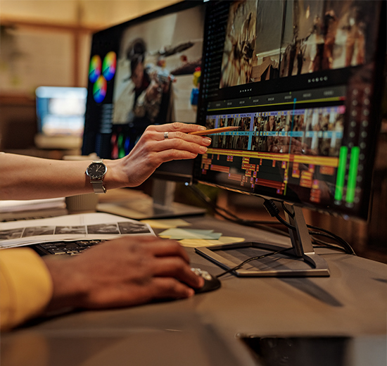 Master in audio video editing