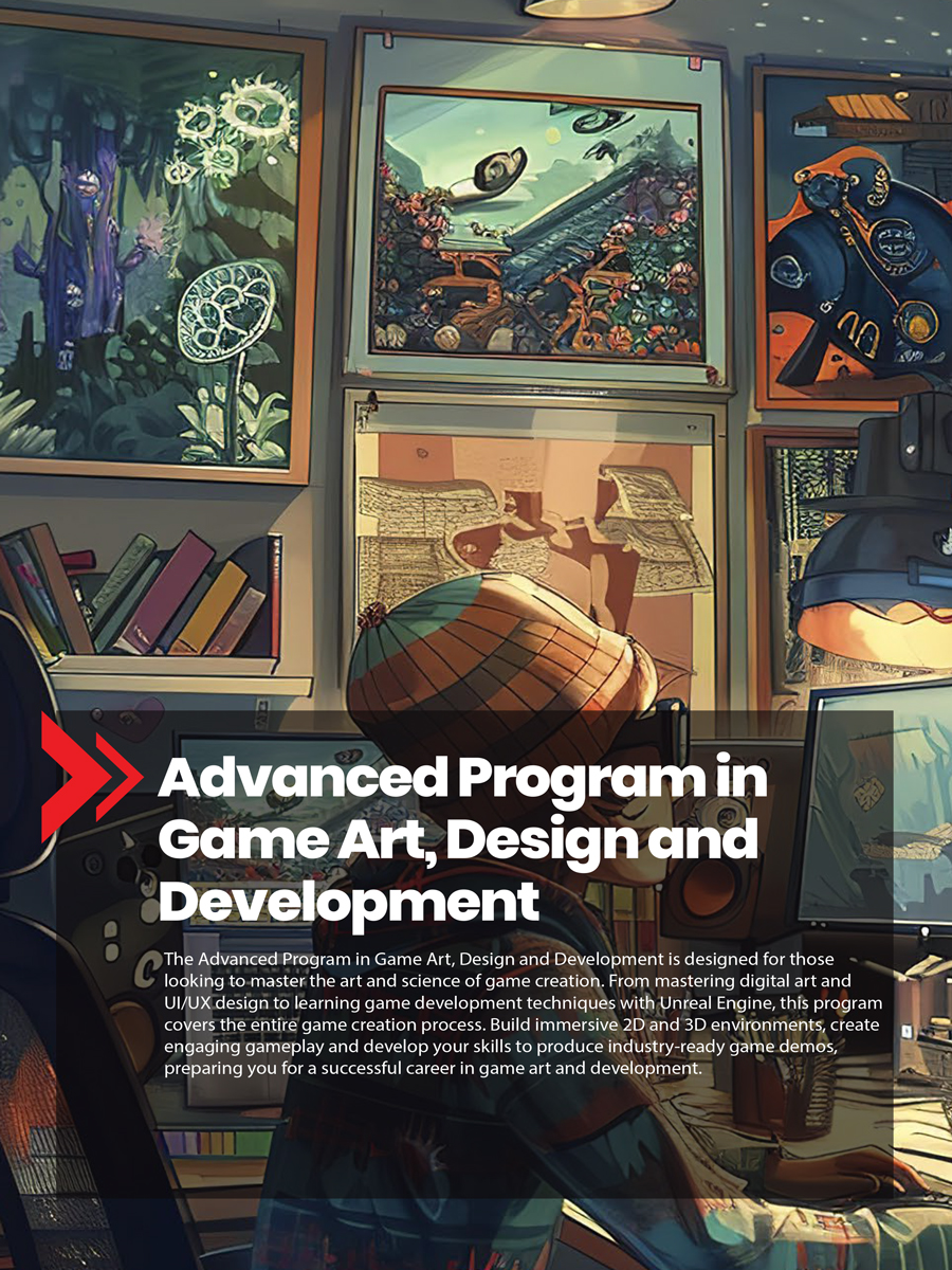 Advanced program in game art, design and development